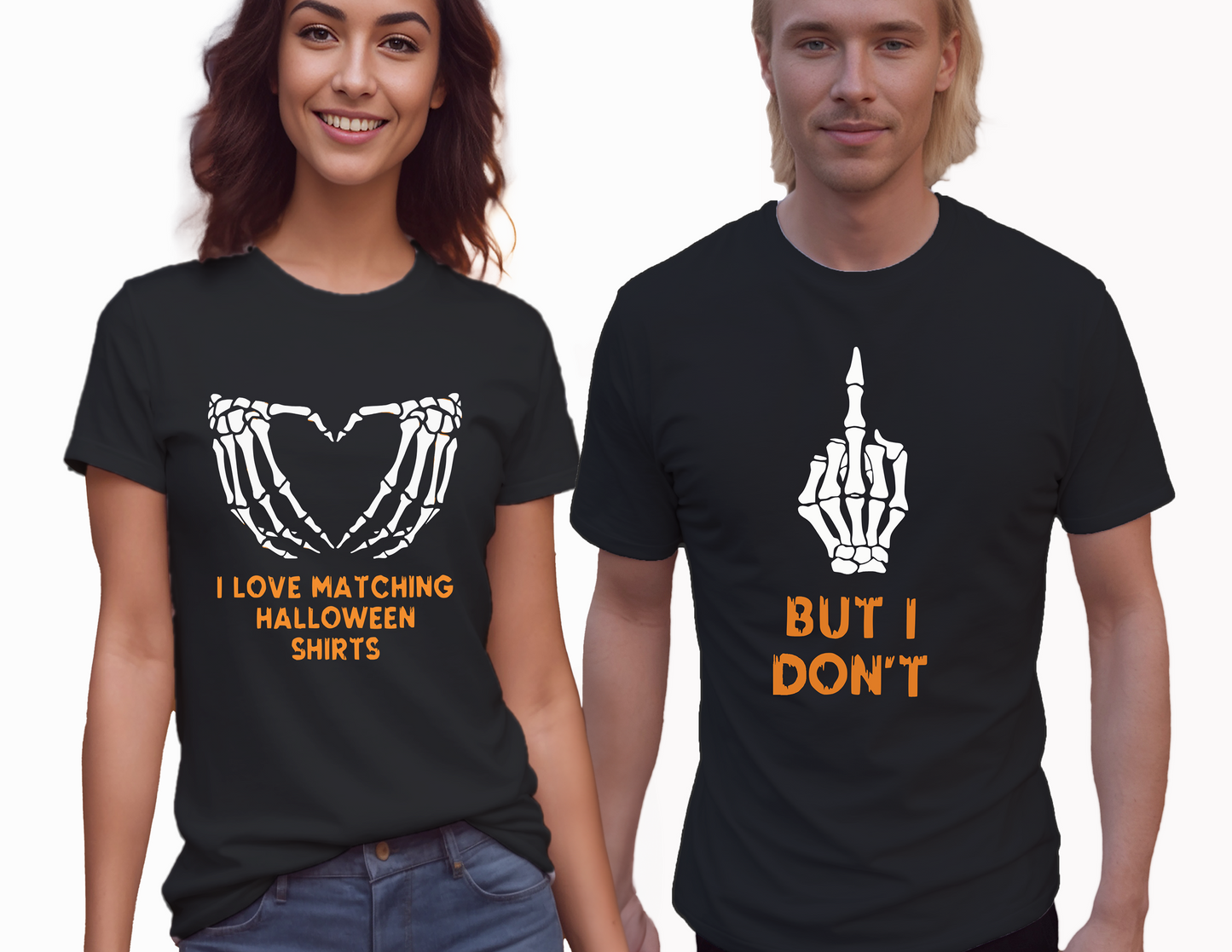 I Love Matching Halloween Shirts T-Shirt 0200 Cotton