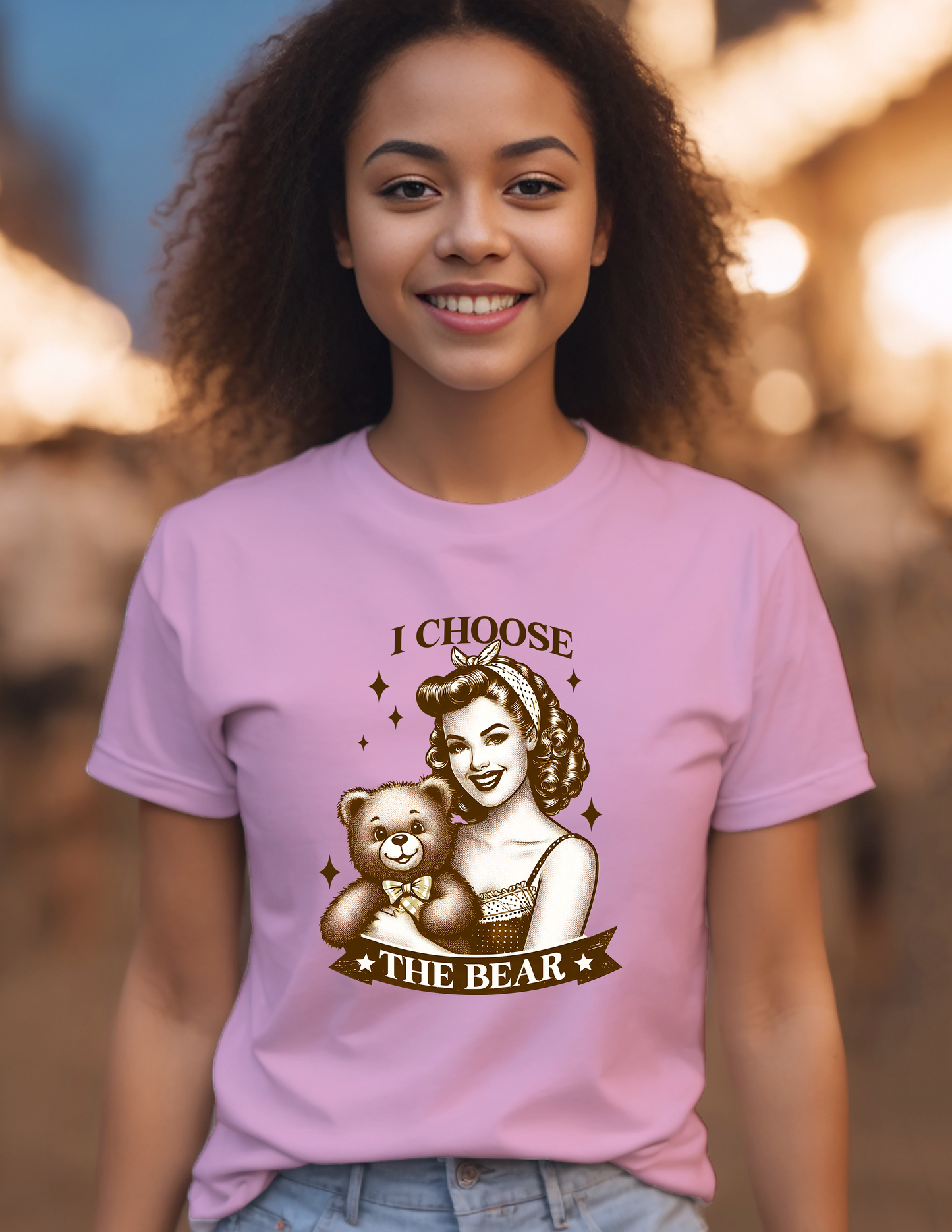 I Choose The Bear T-Shirt Cotton 0100