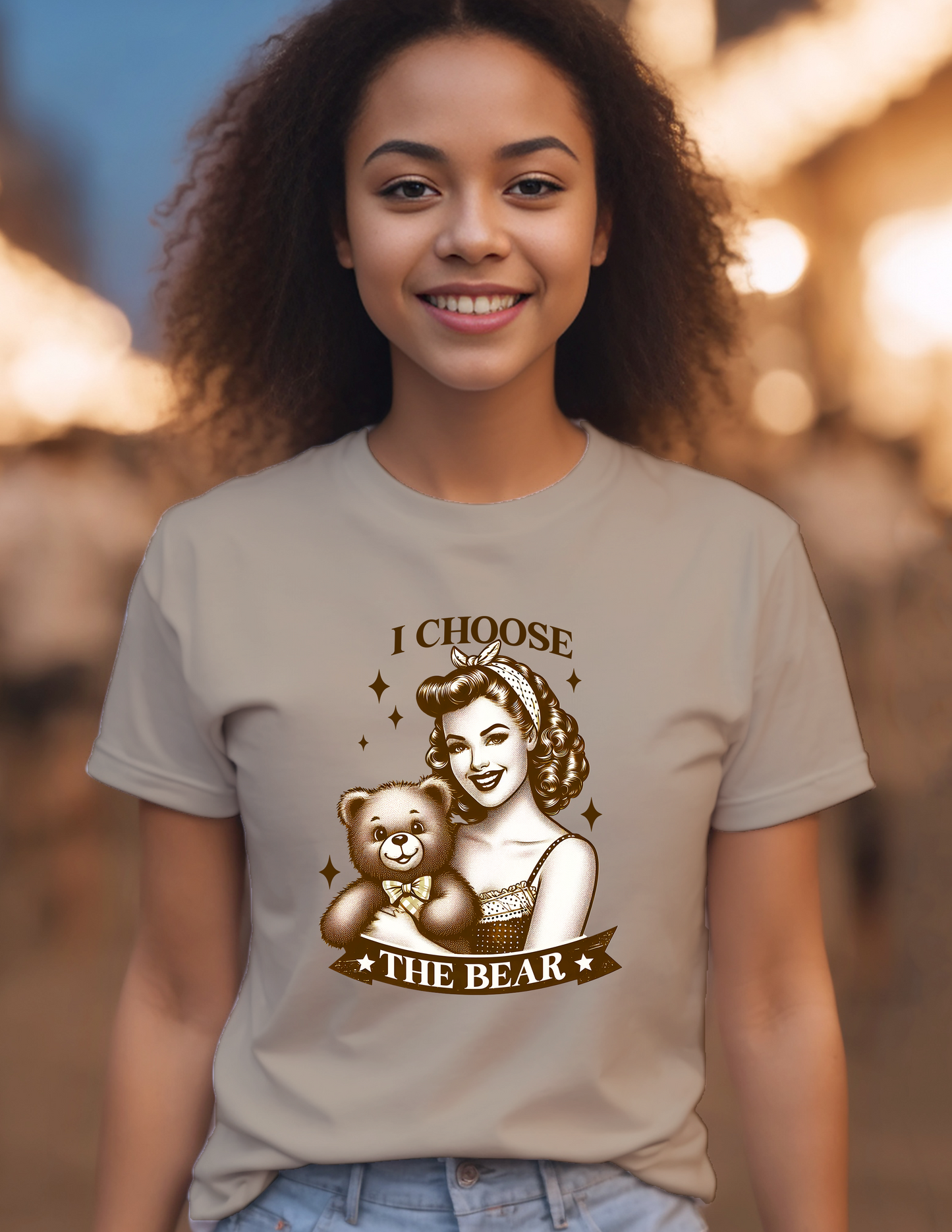 I Choose The Bear T-Shirt Cotton 0100