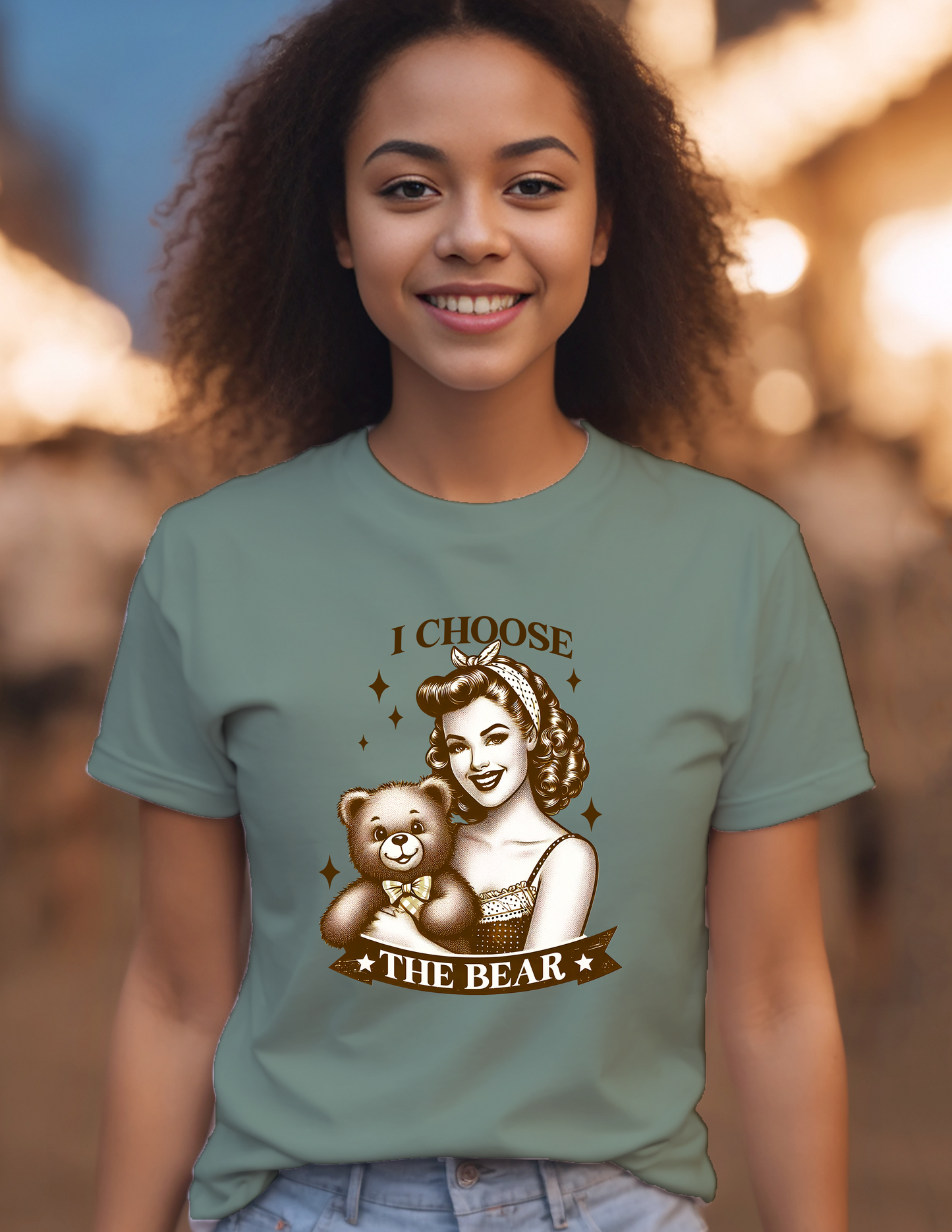 I Choose The Bear T-Shirt Cotton 0100