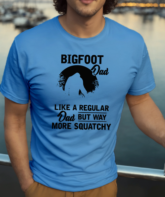 Bigfoot DAD T-Shirt, Funny Tee Shirt , Great gift Idea, 0130 Cotton