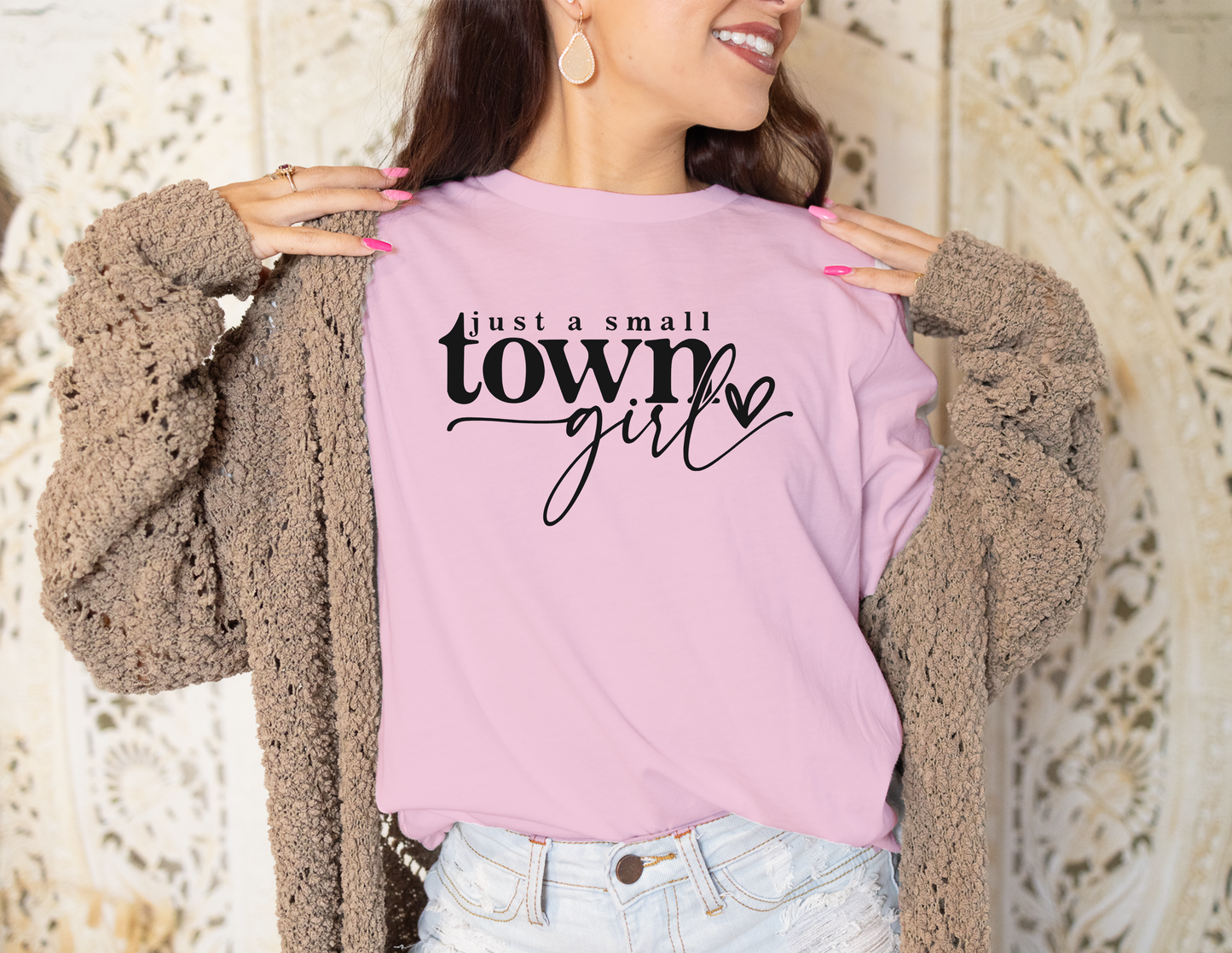 Just A Small Town Girl T-Shirt Cotton 131