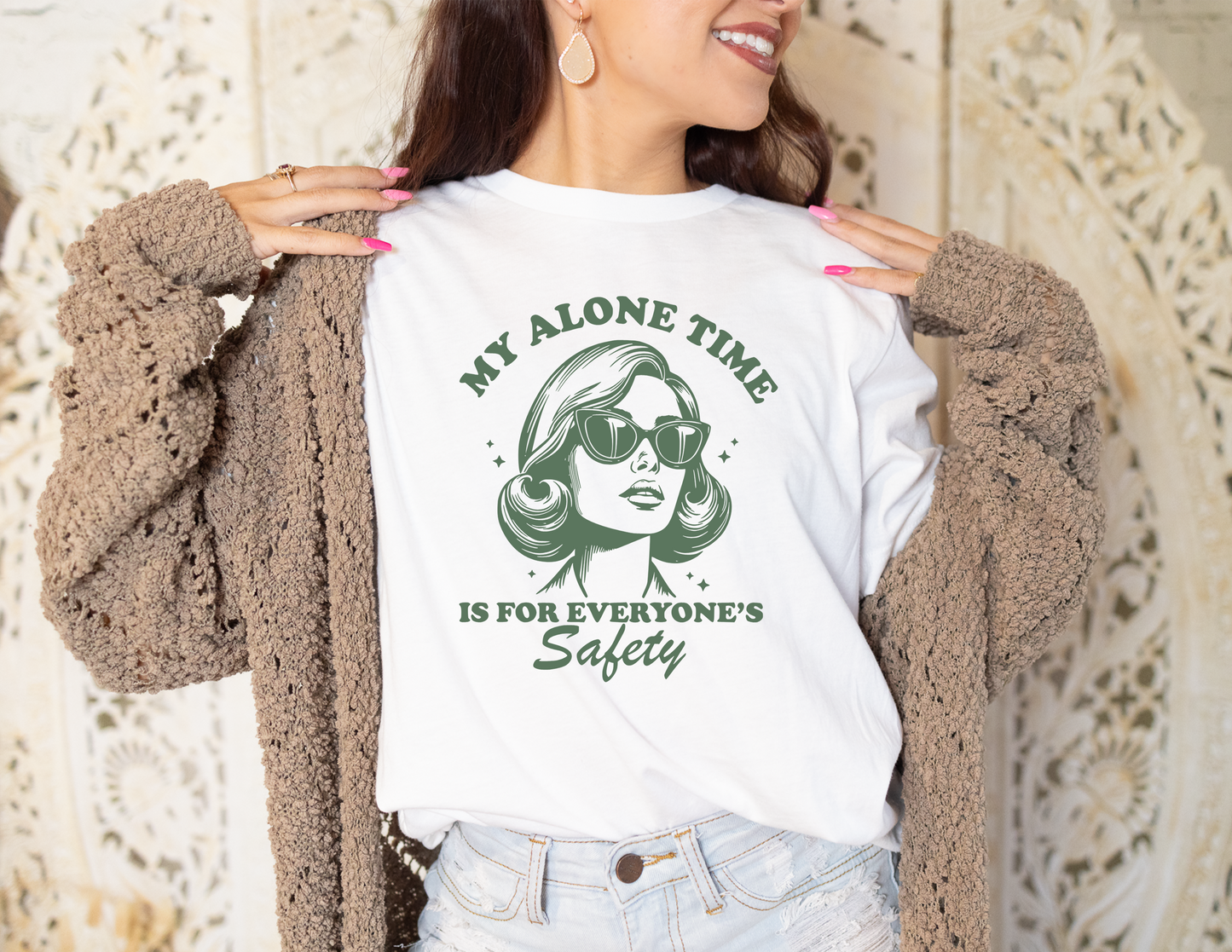 My Alone Time Is For Everyone's Safety T-Shirt, Great gift Idea, Cotton 0144