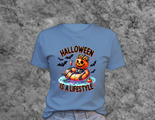 Halloween Is A Lifestyle T-Shirt, 0178 Cotton