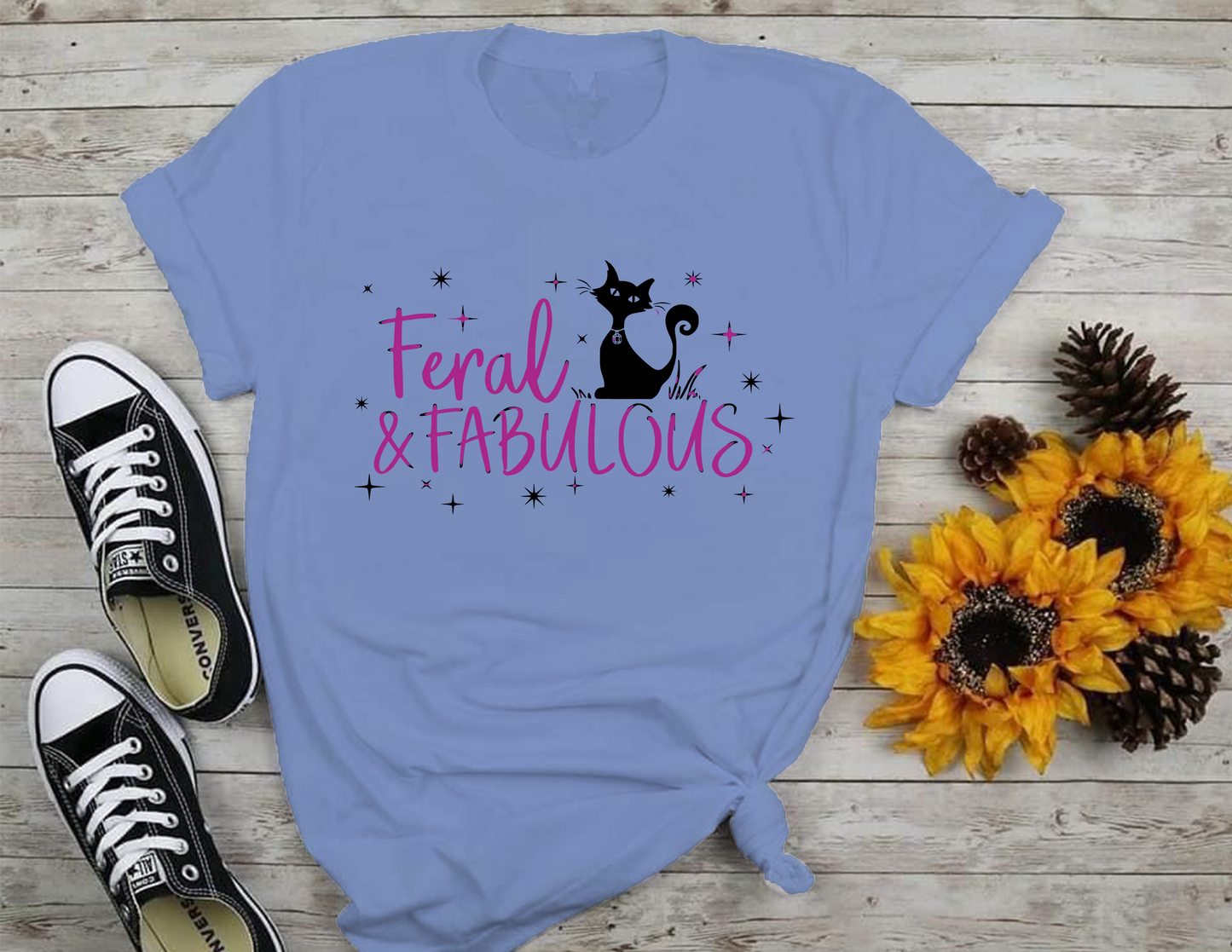 Feral & Fabulous T-Shirt 0186 Cotton