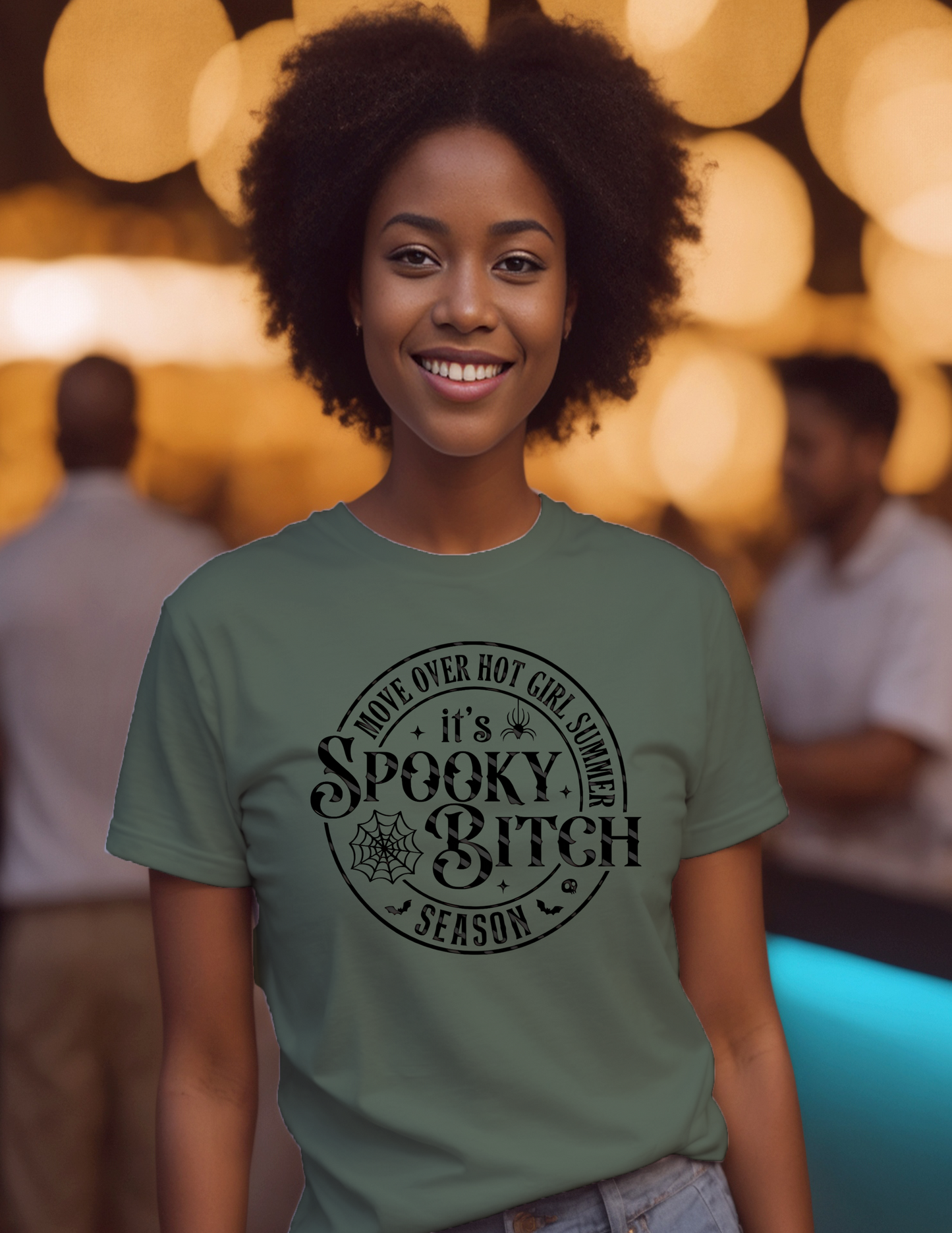 Move Over Hot Girl Summer, it's Spooky B**ch Season T-Shirt 0188 Cotton