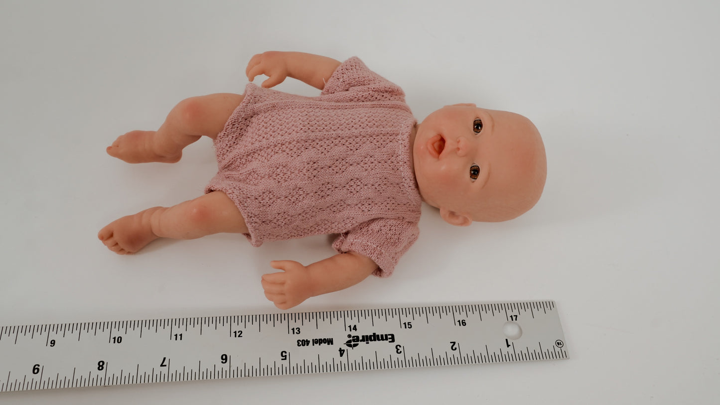 Full Body Silicone Reborn Girl 9" Doll