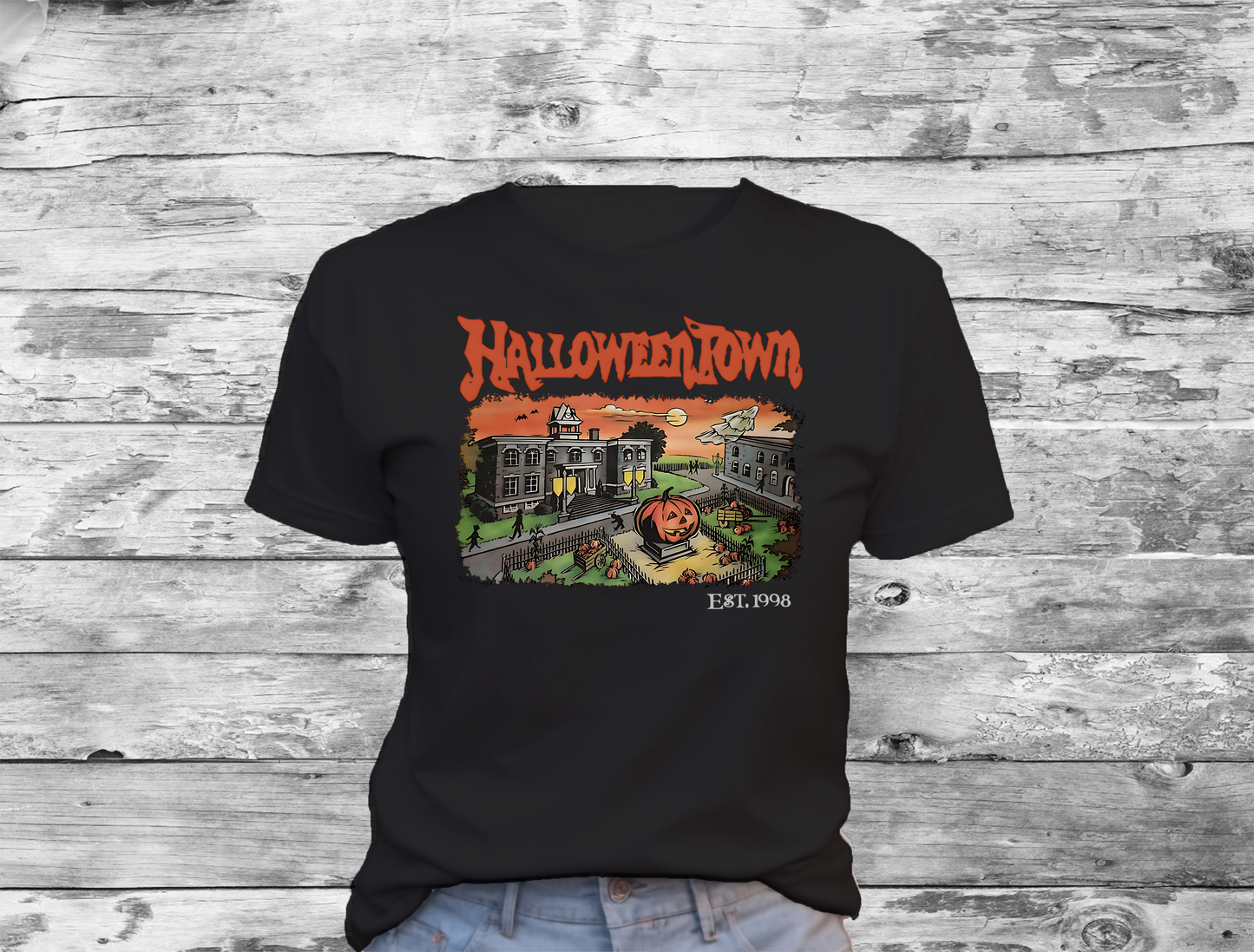 HalloweenTown T-Shirt 0208 Cotton