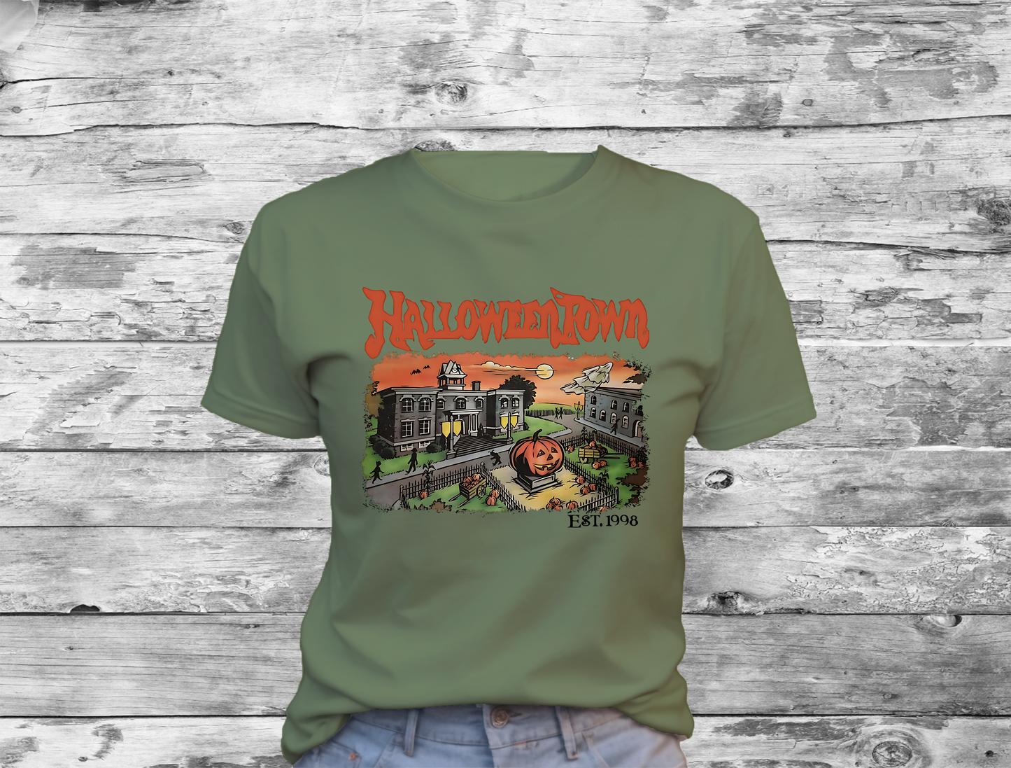 HalloweenTown T-Shirt 0208 Cotton