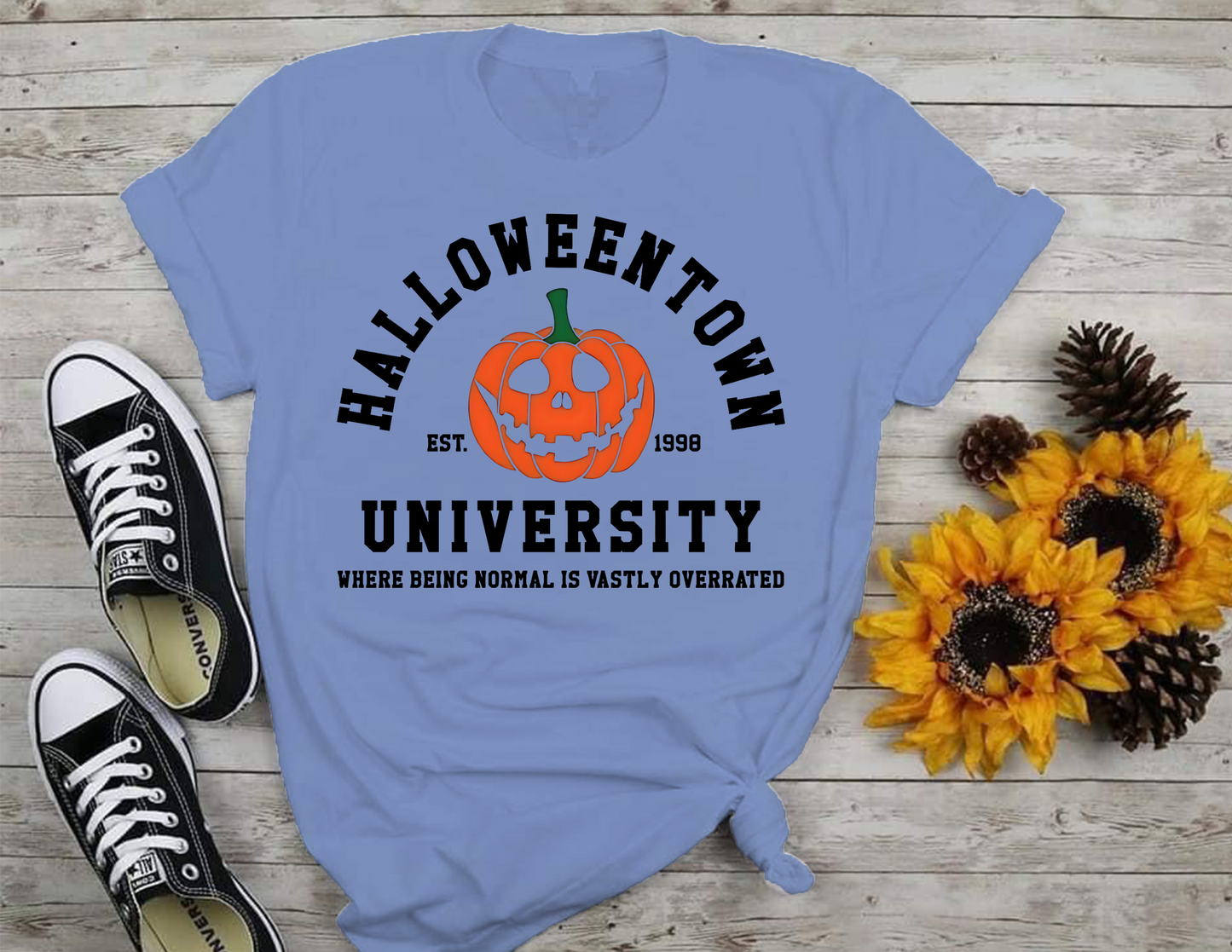 Halloween University T-Shirt, Halloween, 0212 Cotton