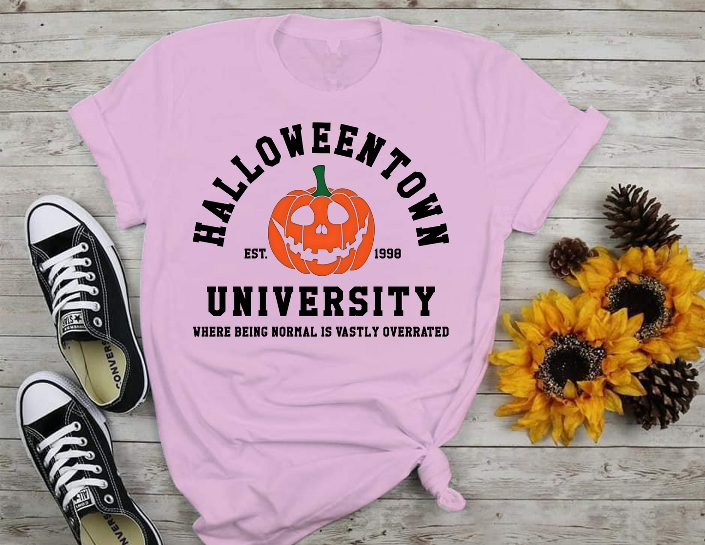 Halloween University T-Shirt, Halloween, 0212 Cotton