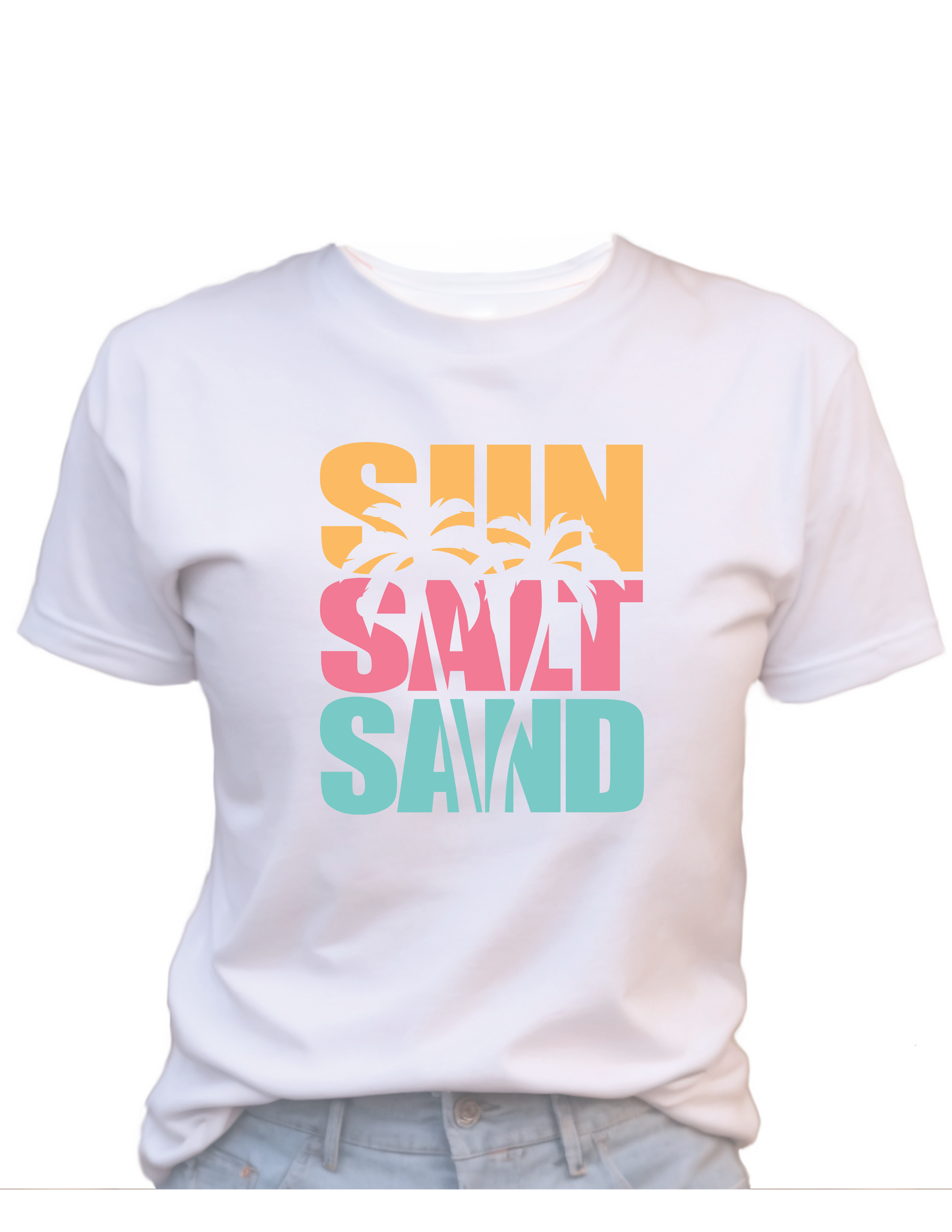 Sun Salt Sand T-Shirt, Summer T-Shirt, Great gift Idea, Cotton 0022