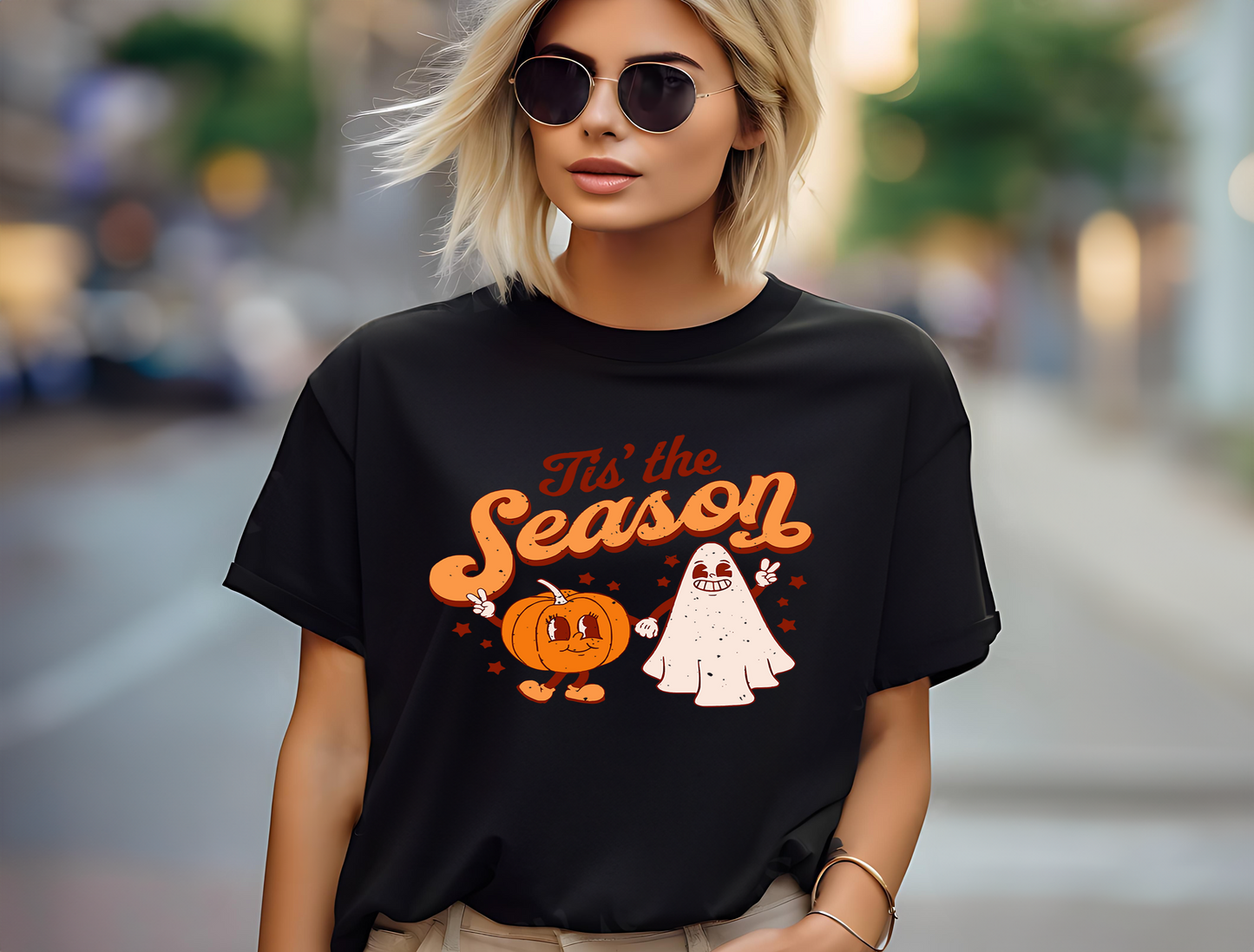 Tis The Season T-Shirt, Halloween, 0234 Cotton