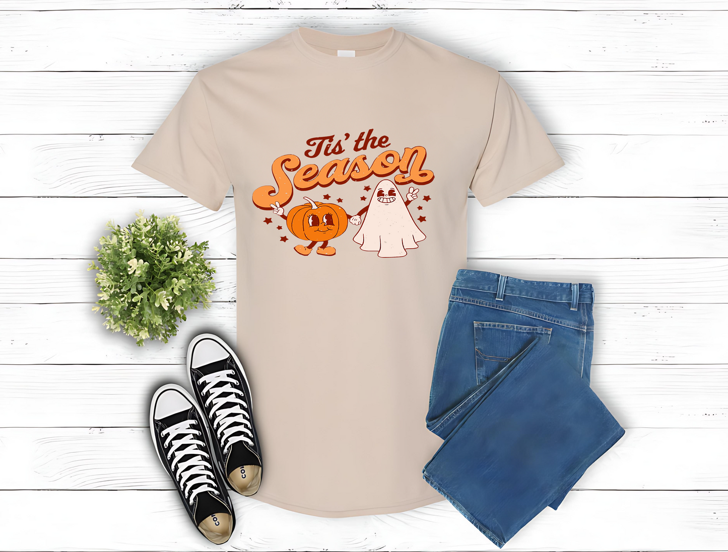 Tis The Season T-Shirt, Halloween, 0234 Cotton