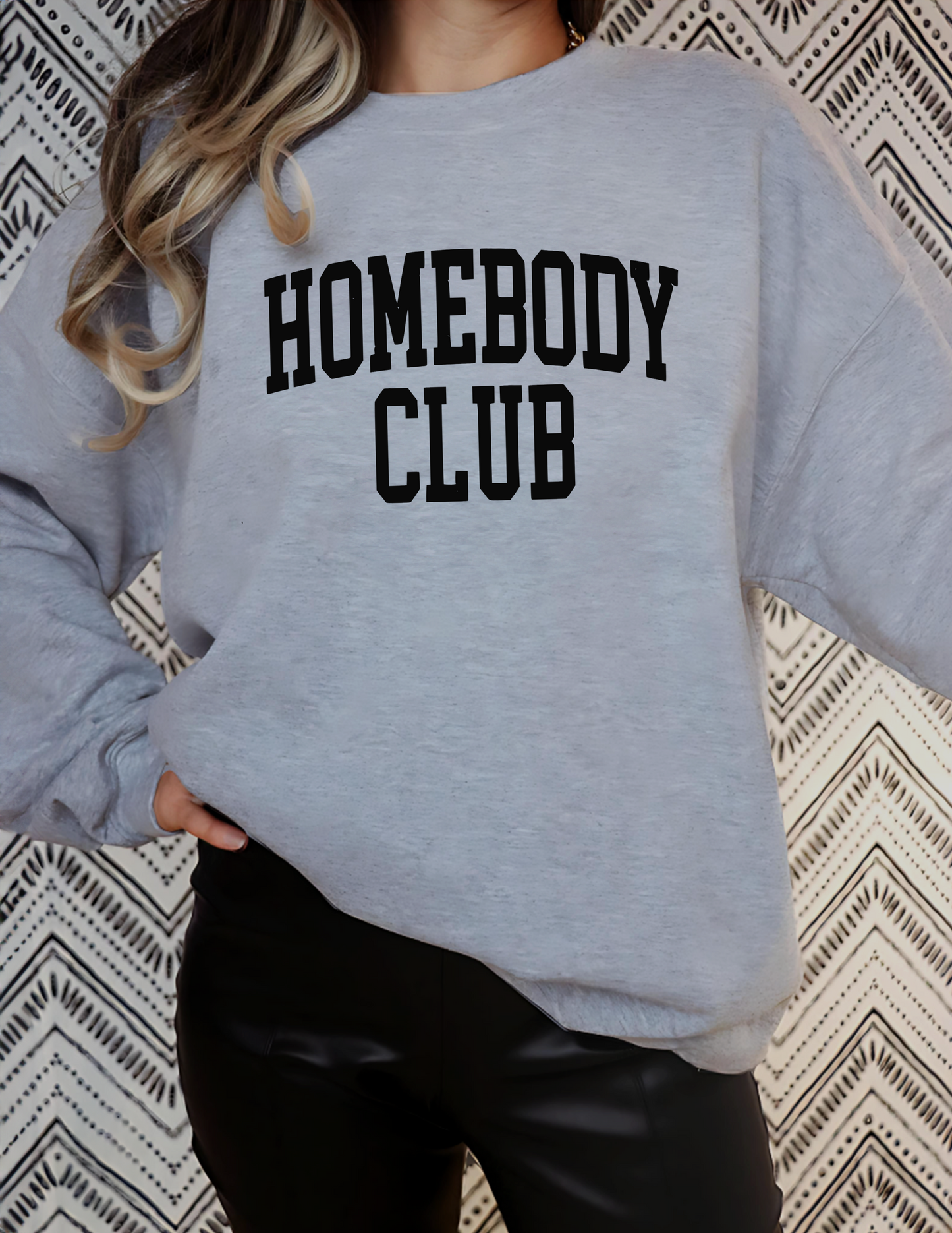 Homebody Club Unisex Fleece Crew Sweatshirt #242