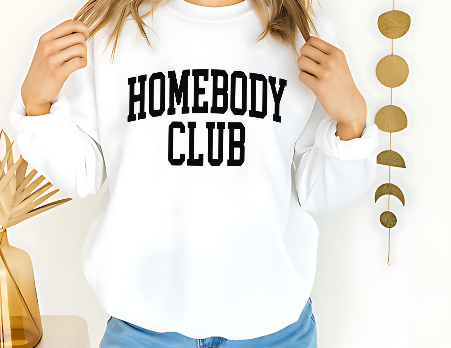 Homebody Club Unisex Fleece Crew Sweatshirt #242