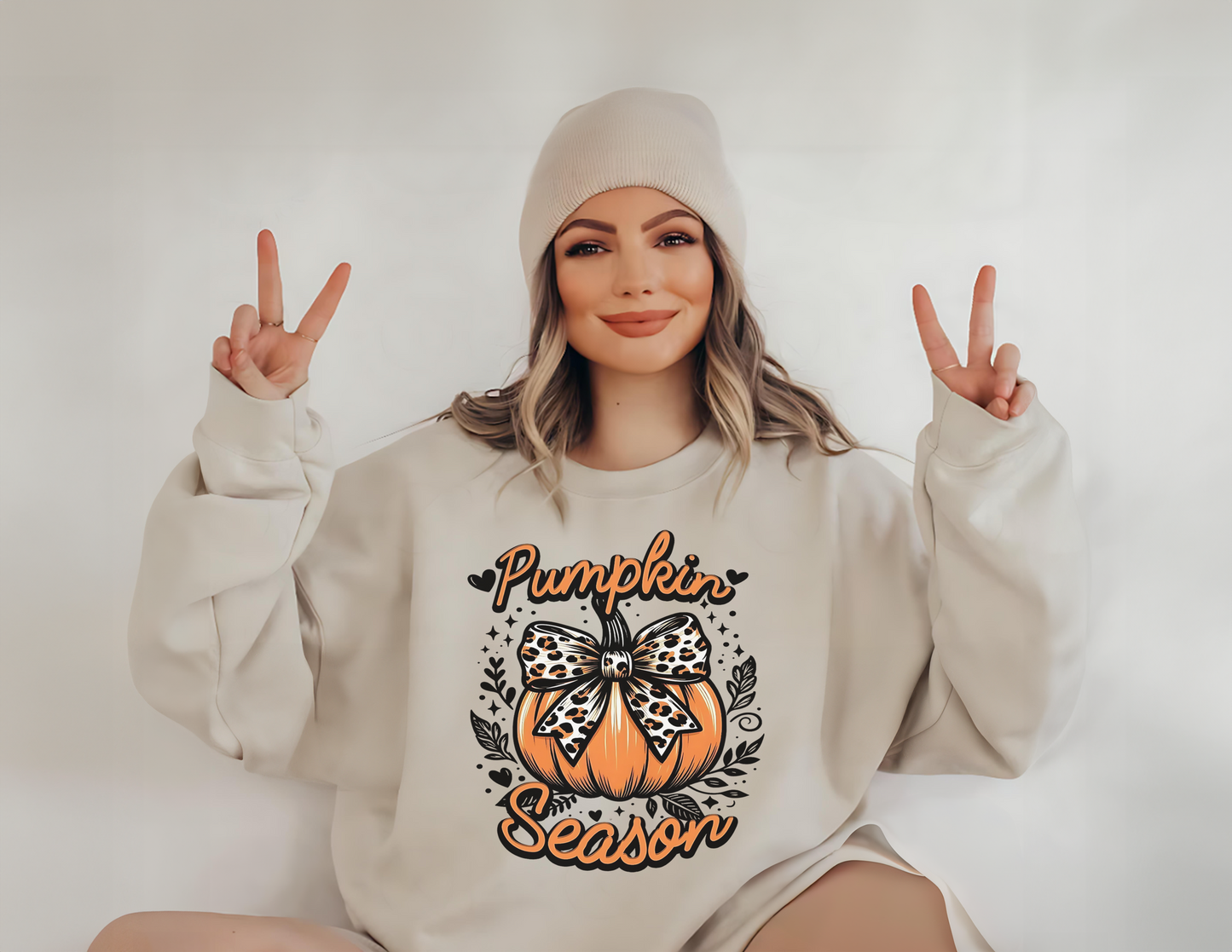 Pumpkin Season Unisex Fleece Crew Sweatshirt #245