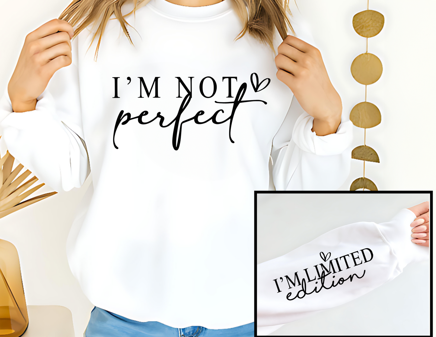 I'm Not Perfect, I'm Limited Edition Unisex Fleece Crew Sweatshirt #247