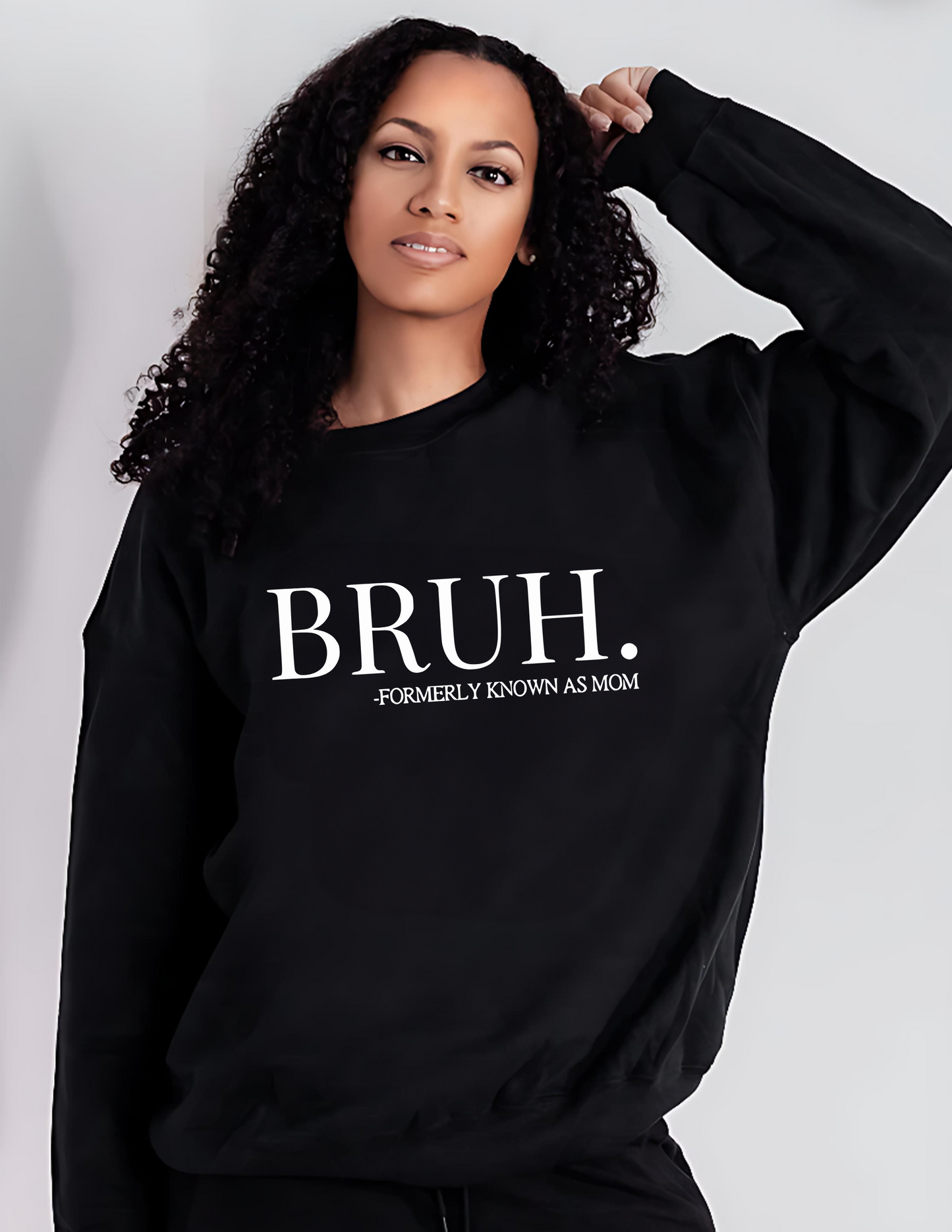 BRUH. Formerly Known As Mom Unisex Fleece Crew Sweatshirt #249