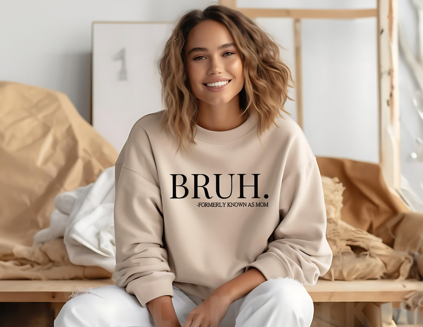 BRUH. Formerly Known As Mom Unisex Fleece Crew Sweatshirt #249