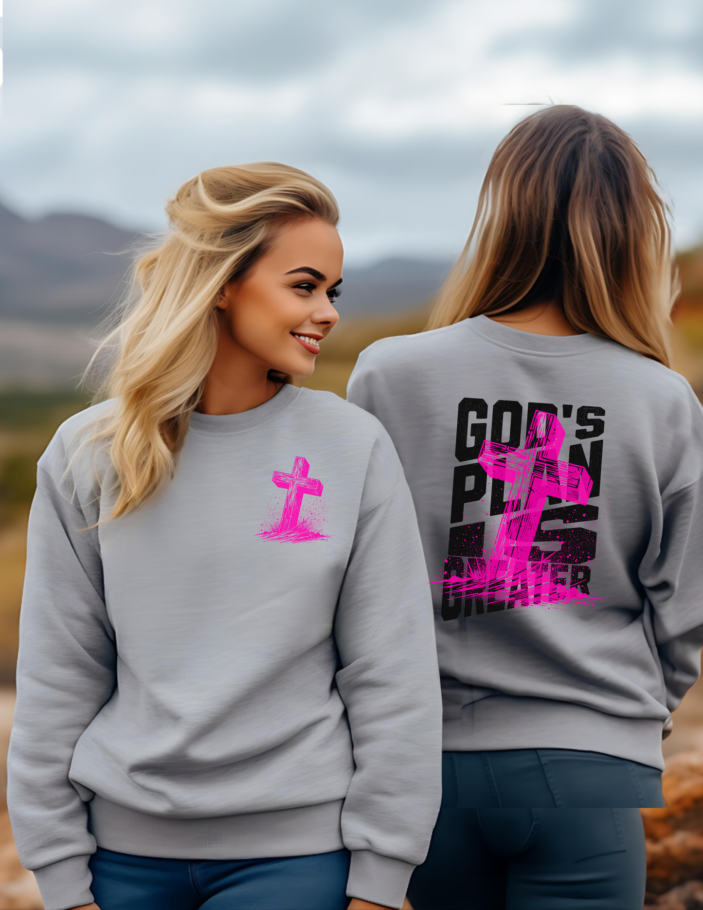 God's Plan Is Greater Unisex Fleece Crew Sweatshirt #261