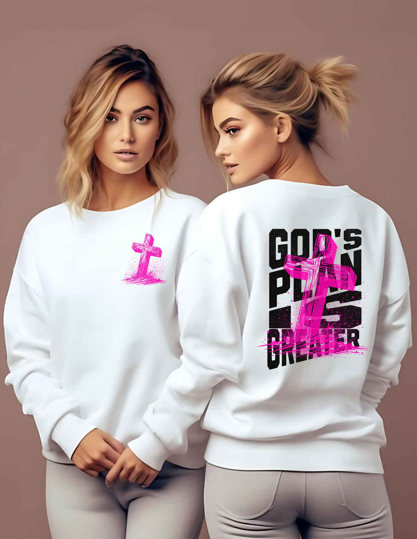 God's Plan Is Greater Unisex Fleece Crew Sweatshirt #261