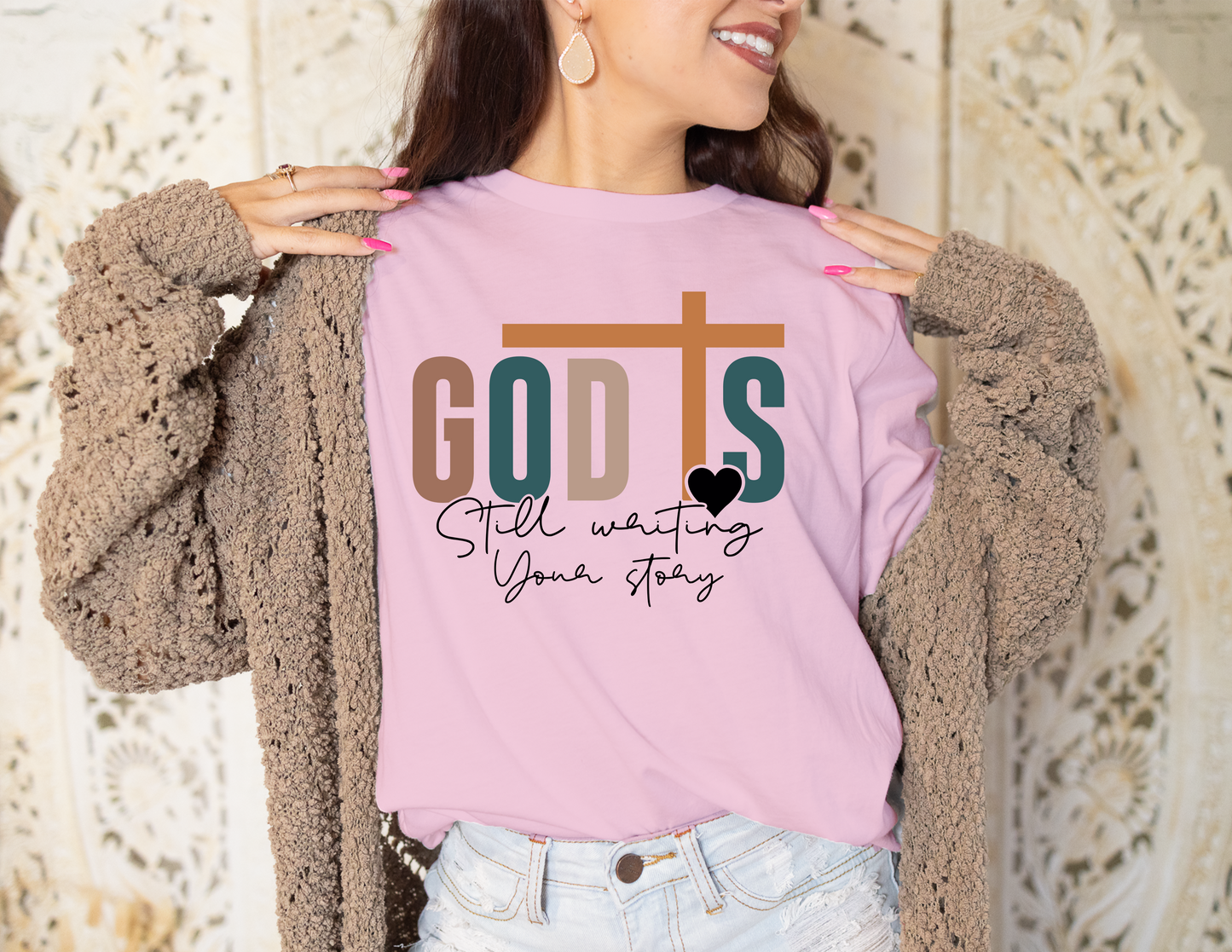 God Is Still Writing Your Story T-Shirt, Great gift Idea, 0002 Cotton