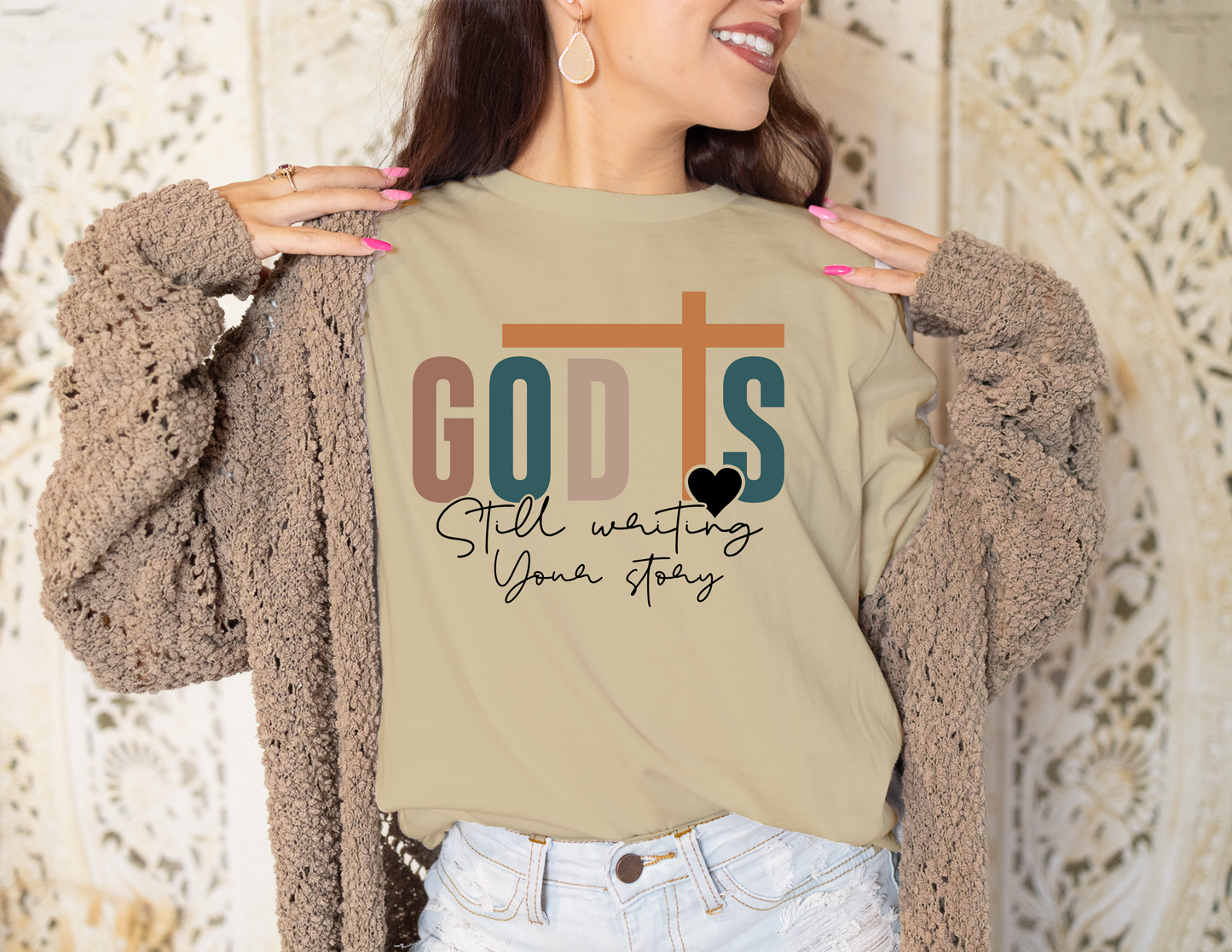 God Is Still Writing Your Story T-Shirt, Great gift Idea, 0002 Cotton