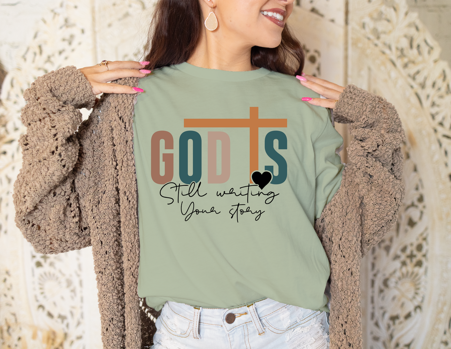 God Is Still Writing Your Story T-Shirt, Great gift Idea, 0002 Cotton