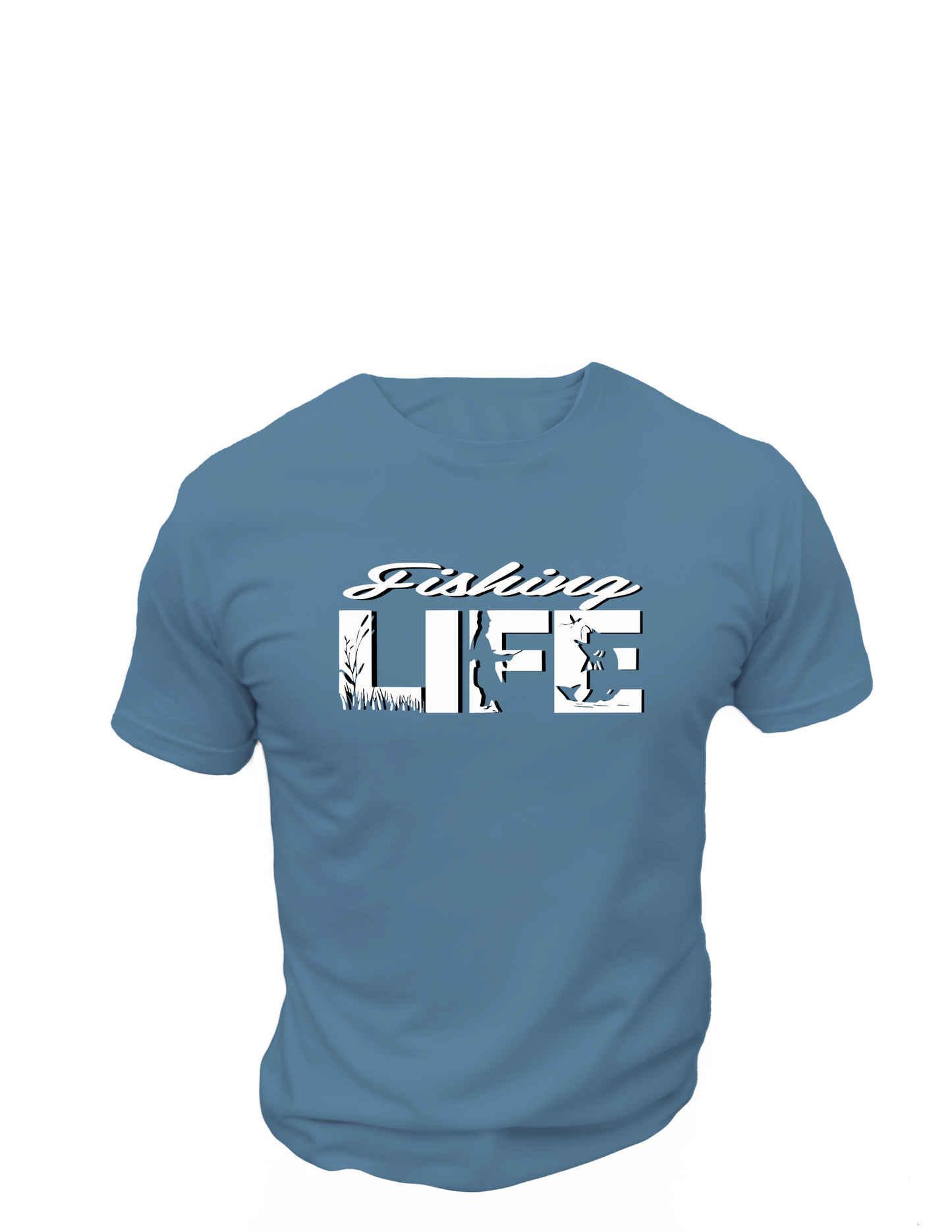 Fishing Life T-Shirt, Great gift Idea, 0083 Cotton