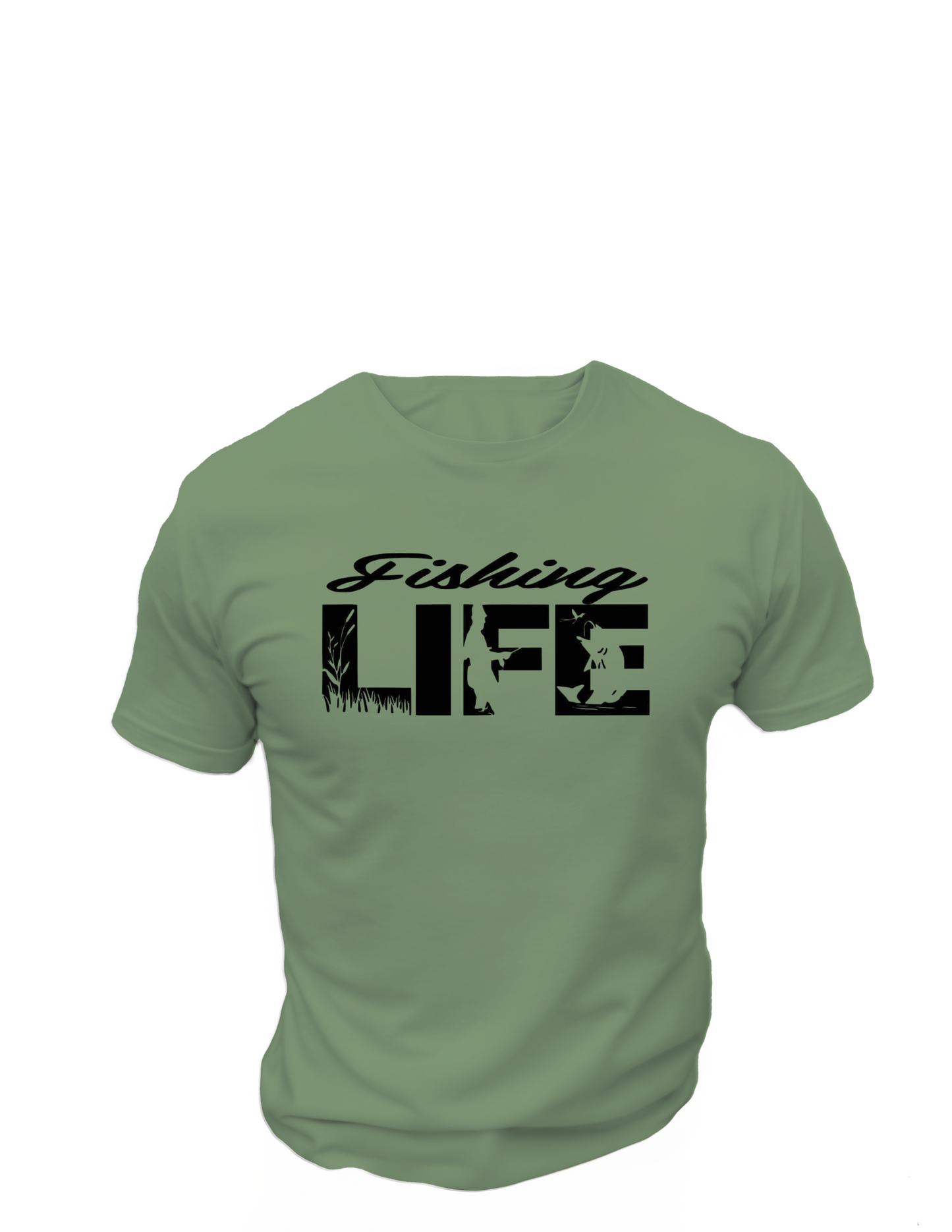 Fishing Life T-Shirt, Great gift Idea, 0083 Cotton