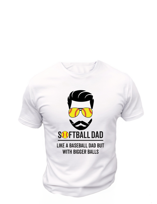 Softball Dad T-Shirt, Great gift Idea, Cotton 0087