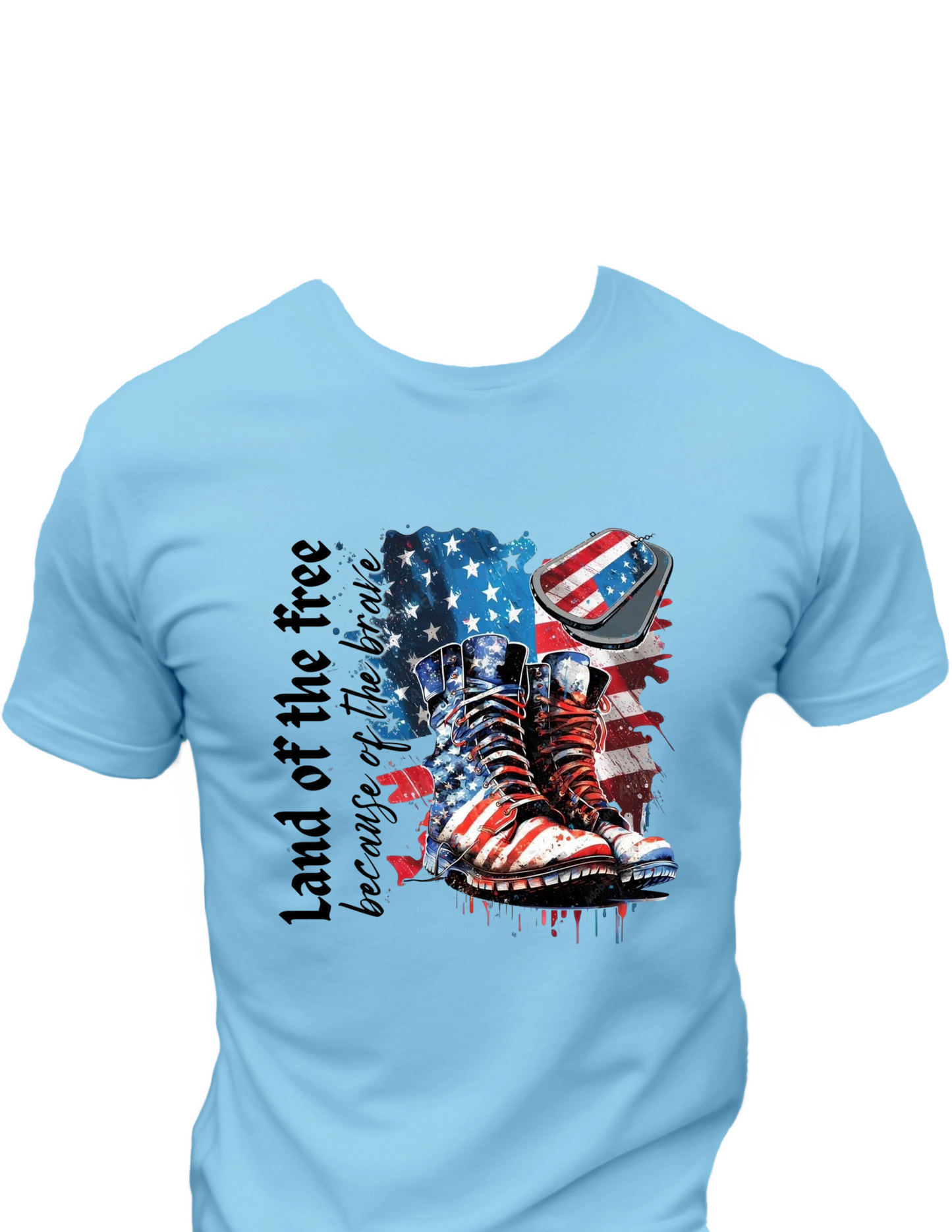 Land Of The Free Because Of The Brave T-Shirt, Funny Tee Shirt, Patriotic 0088