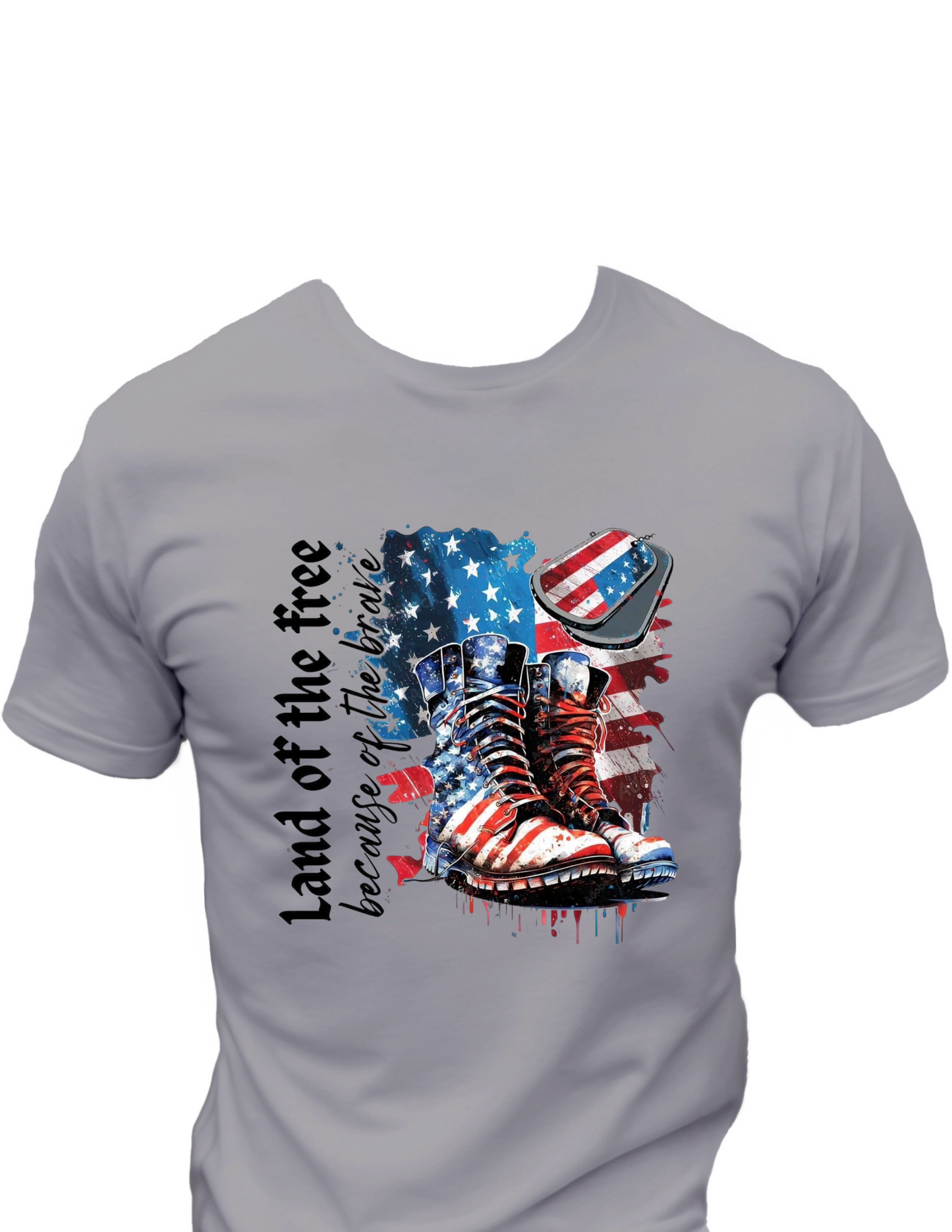 Land Of The Free Because Of The Brave T-Shirt, Funny Tee Shirt, Patriotic 0088