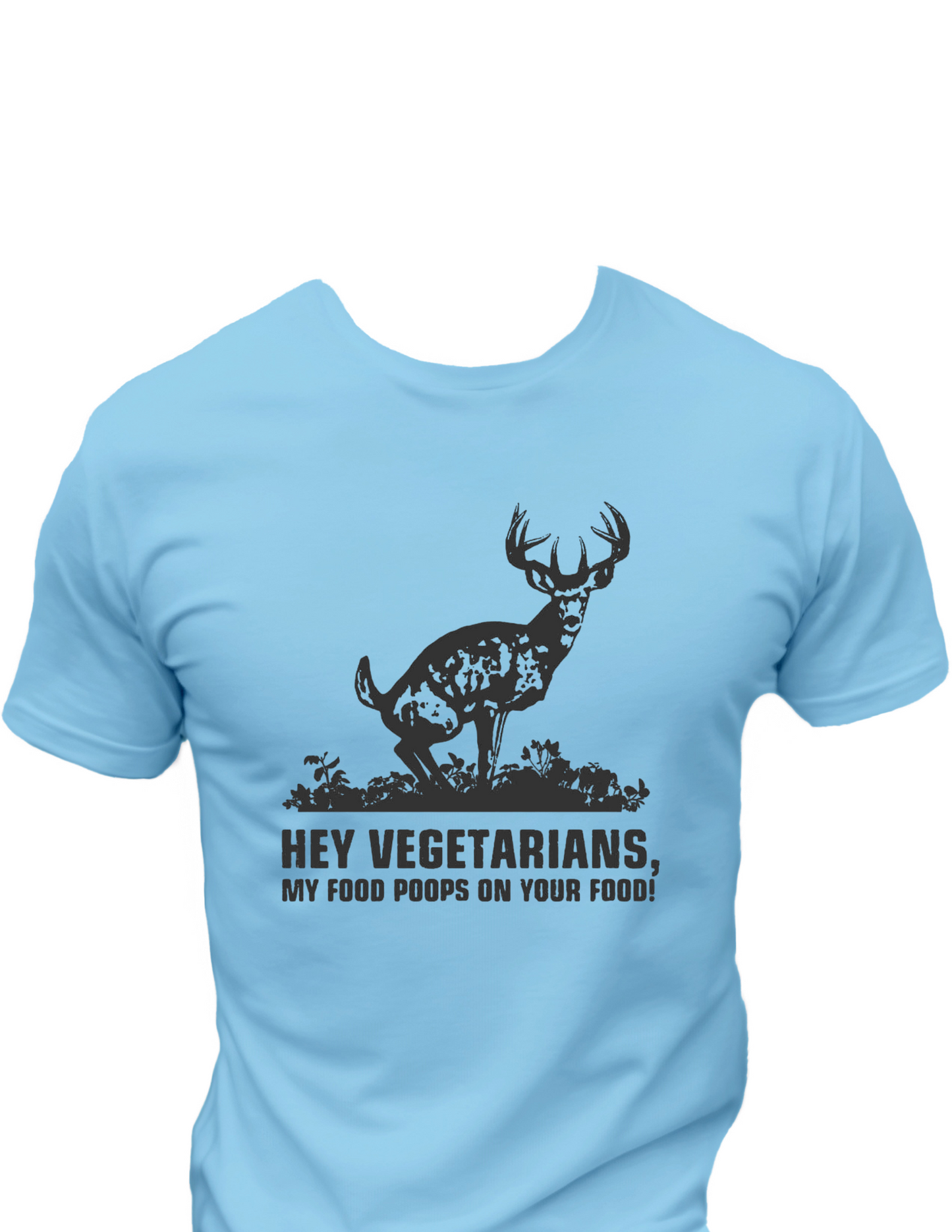 Hey Vegetarians T-Shirt, Funny Tee Shirt , Great gift Idea, Gift idea For Dad 0090 Polyester