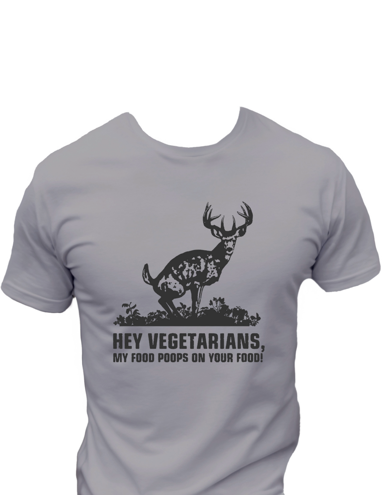 Hey Vegetarians T-Shirt, Funny Tee Shirt , Great gift Idea, Gift idea For Dad 0090 Polyester