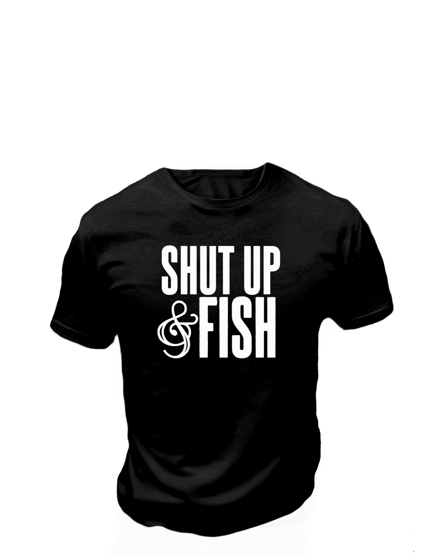 Shut Up and Fish T-Shirt, Funny T-Shirt Great gift Idea, Cotton 0092