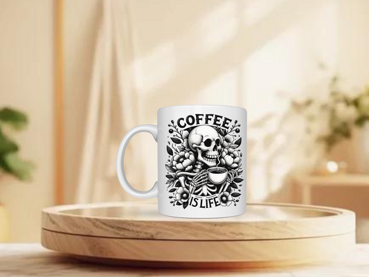 Coffee Is Life 11oz sublimation Ceramic Coffee Mug