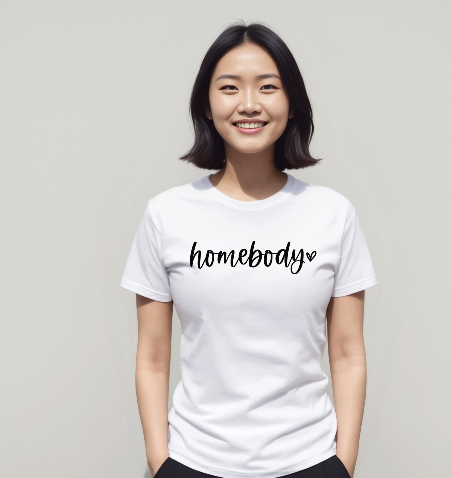 Homebody Women’s Shirt, Cute Women's Graphic Shirt, Gift for Homebody, Roommate Shirt, Gift for Wife, Gift for Her, Homebody Shirt