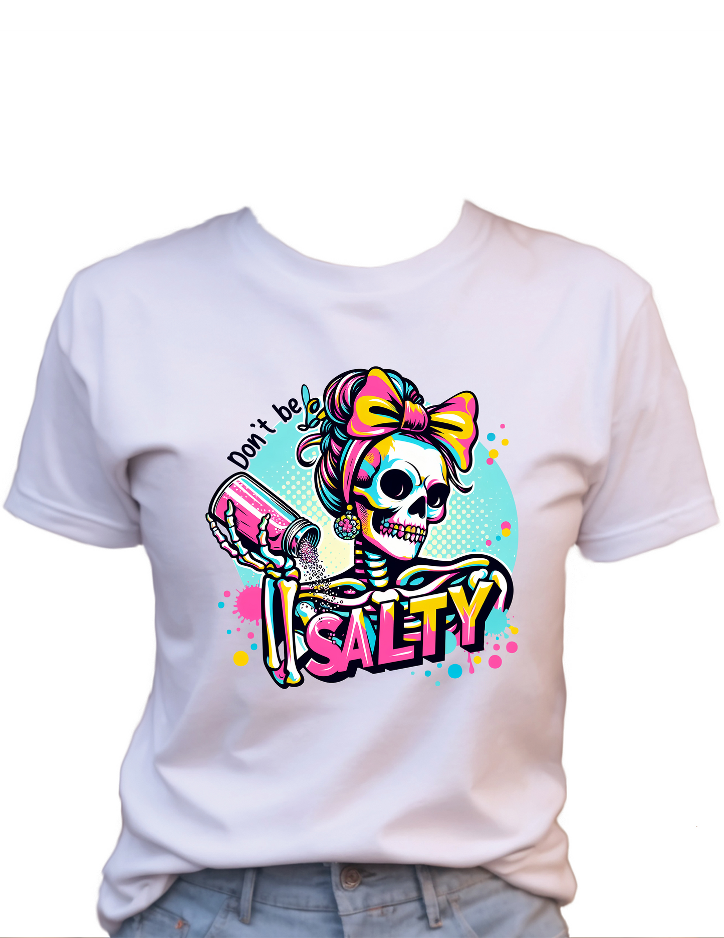 Don't Be Salty, Funny Cute Women's Graphic Shirt, Gift for Her, 0066 Polyester