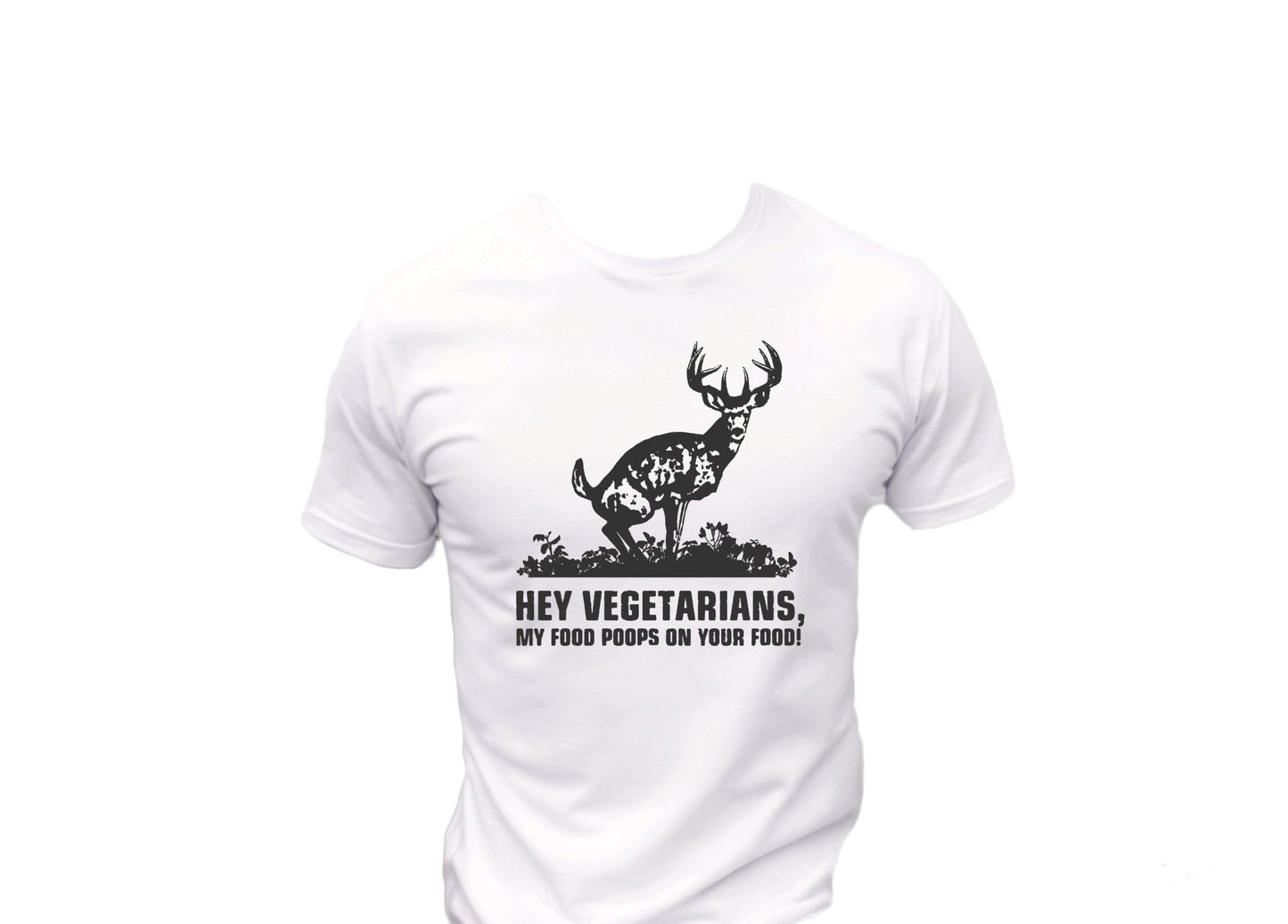 Hey Vegetarians T-Shirt, Funny Tee Shirt , Great gift Idea, Gift idea For Dad 0090 Polyester