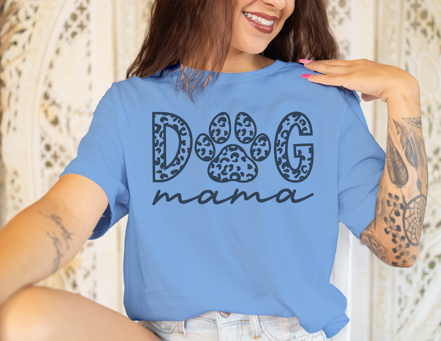 MAMA T-Shirt, Dog MAMA T-Shirts, 0008 Cotton