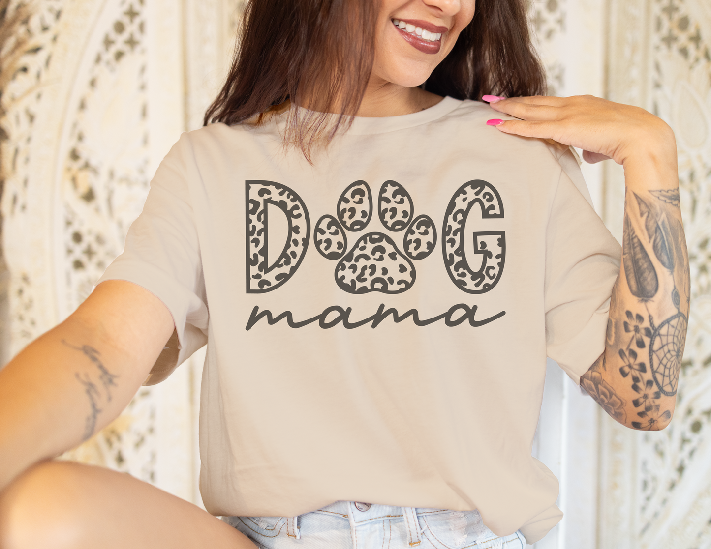 MAMA T-Shirt, Dog MAMA T-Shirts, 0008 Cotton