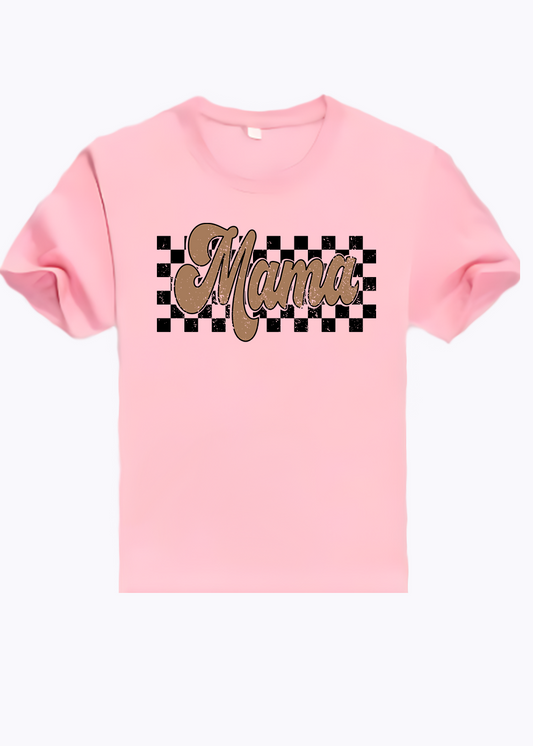 MAMA T-Shirt, Checkered MAMA 0010