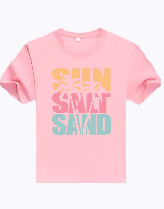 Sun Salt Sand T-Shirt, Summer Vibe 0022