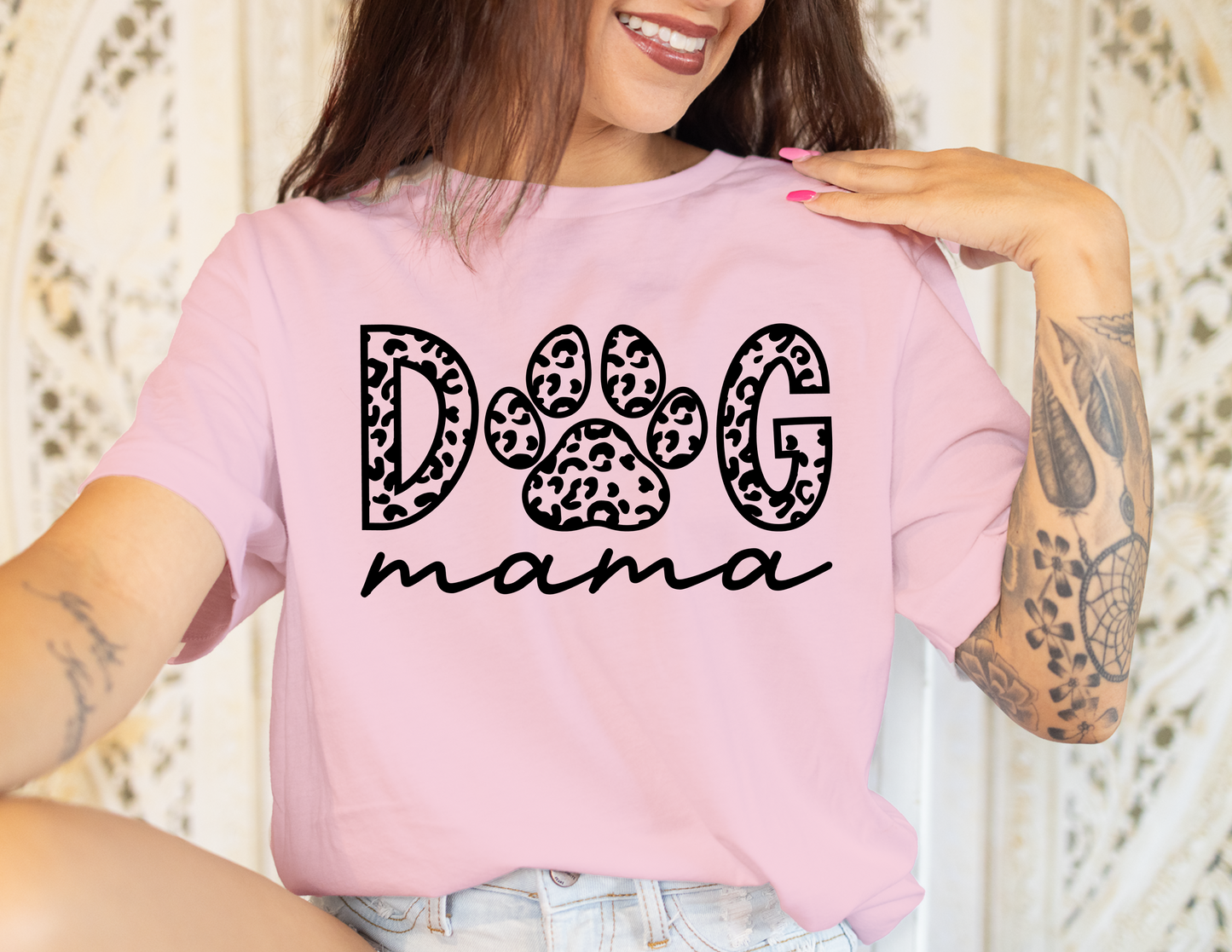 MAMA T-Shirt, Dog MAMA T-Shirts, 0008 Cotton