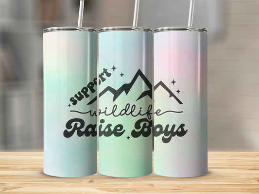 Support Wildlife Raise Boys 20oz Stainless Steel Insulated Tumblers