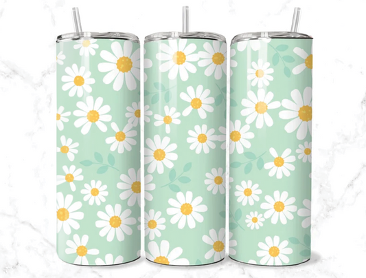 Summer Daisy Stainless Steel Insulated 20oz Tumblers
